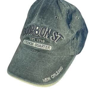 Bourbon St., French Quarter, New Orleans, cap, gray